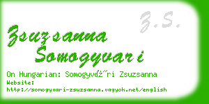 zsuzsanna somogyvari business card